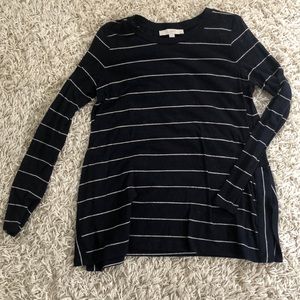 Women’s Loft Striped Long Sleeve Sweater
